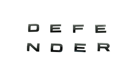 Aftermarket Hood Name Plate - LR130857 Black (Defender)