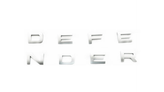 Aftermarket Name Plate - LR130854 Silver (Defender)