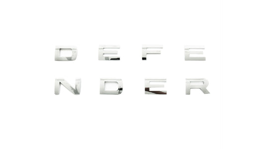 Aftermarket Hood Name Plate - LR149758 Chrome (Defender)