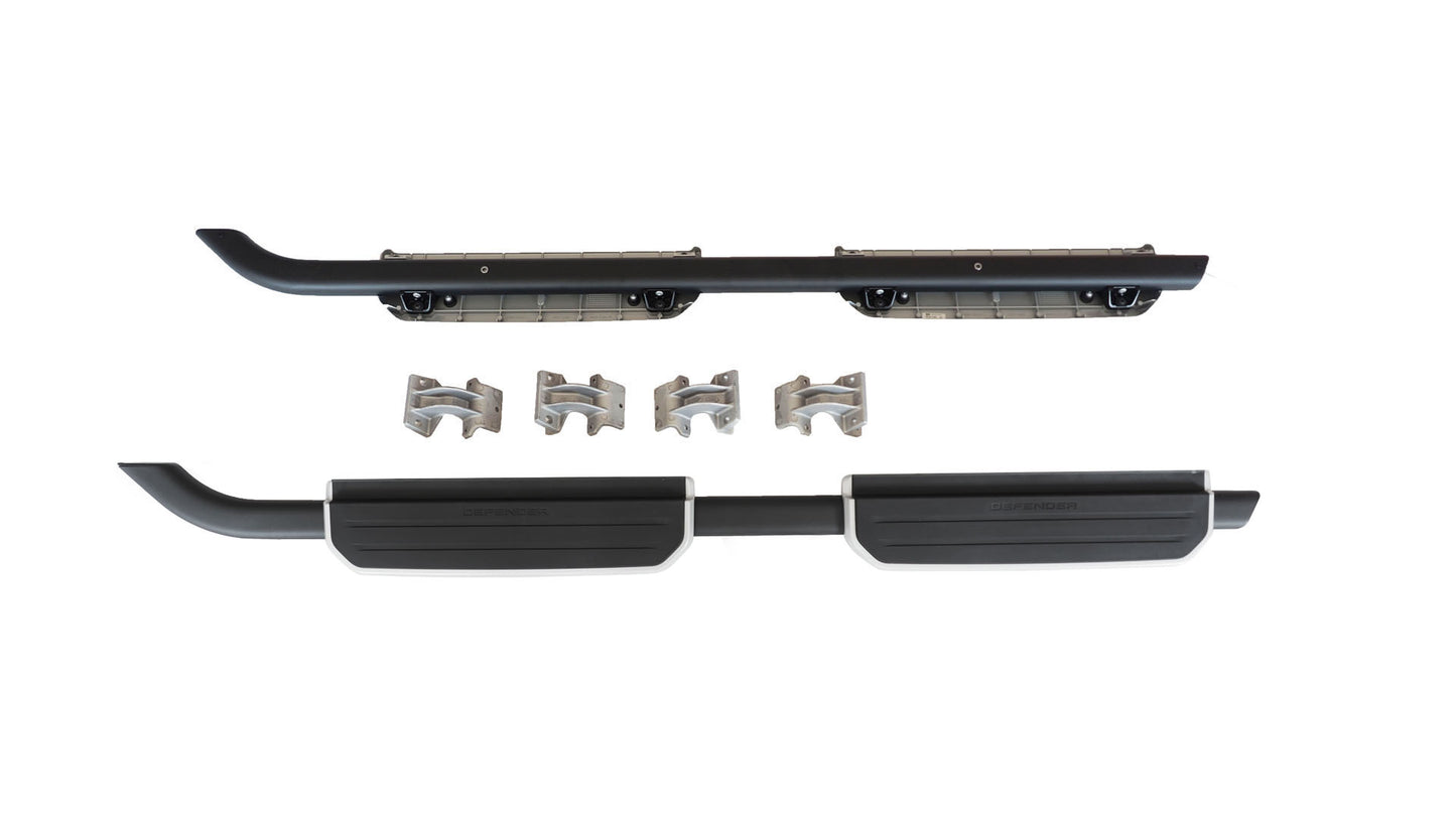 AFTERMARKET FIXED SIDE STEP - VPLEP0392SLLG - BLACK/SILVER WITH LOGO