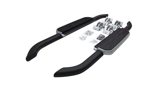 Aftermarket Fixed Side Step - VPLEP0391 - Union Jack Design (90 Silver)