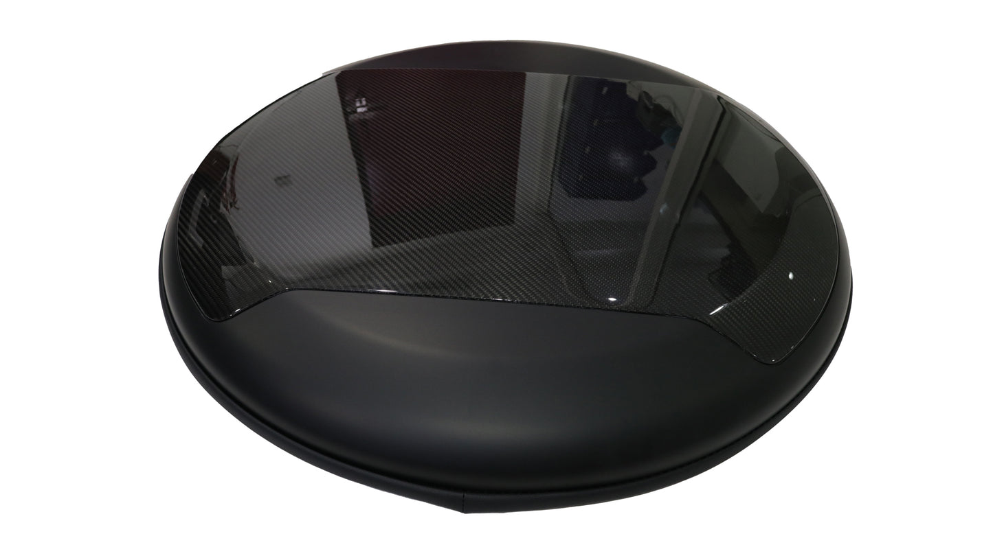 CARBON FIBER SPARE WHEEL COVER - VPLEW0143 - GLOSSY BLACK
