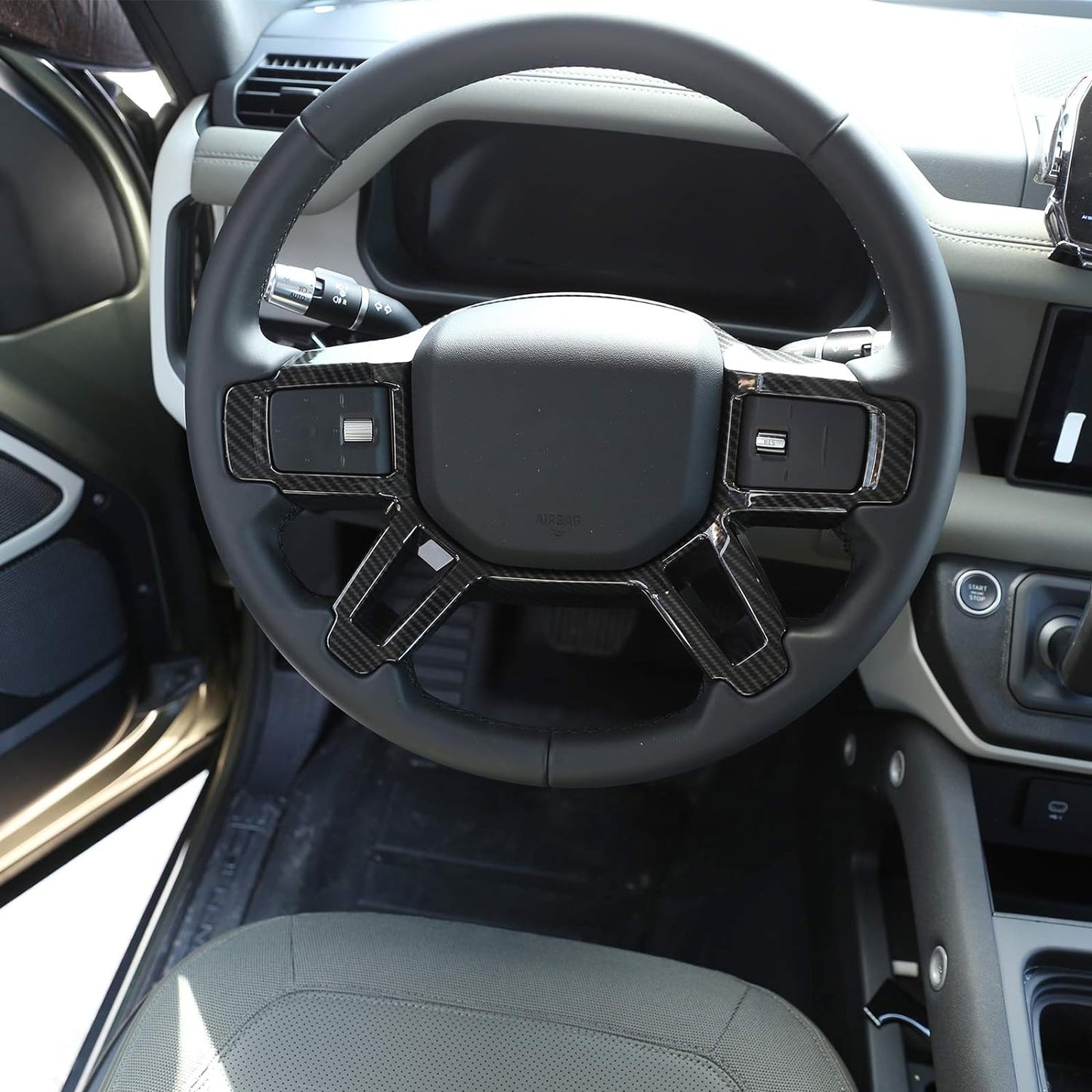 Steering Wheel Cover Trim Carbon Fiber