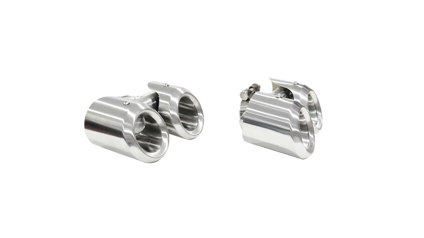 EXHAUST PIPE SET - SILVER