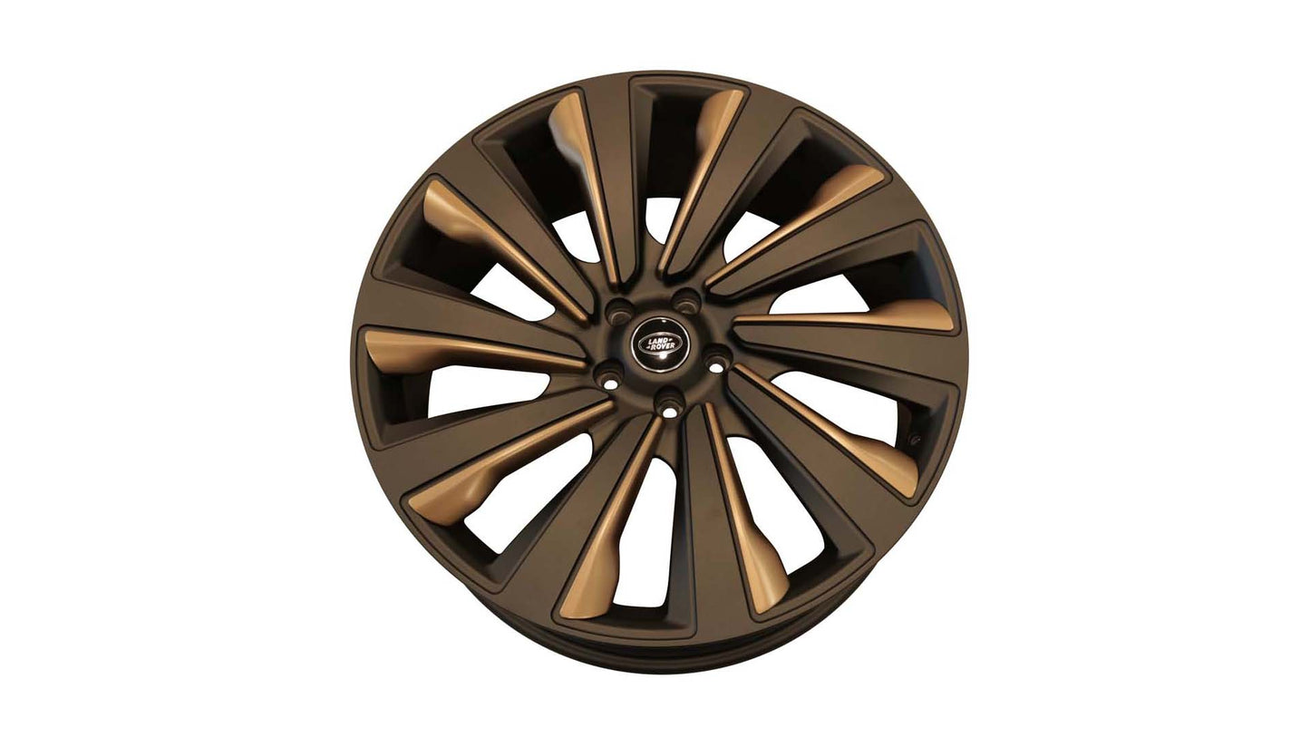 23 INCH RANGE ROVER SV ALLOY WHEEL - LR166714 - BLACK & GOLD