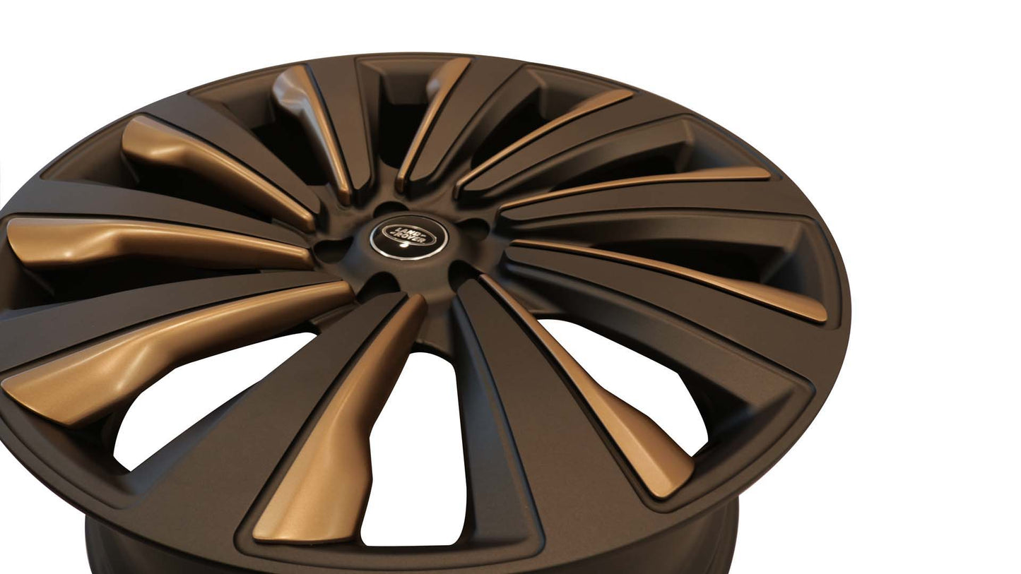 23 INCH RANGE ROVER SV ALLOY WHEEL - LR166714 - BLACK & GOLD