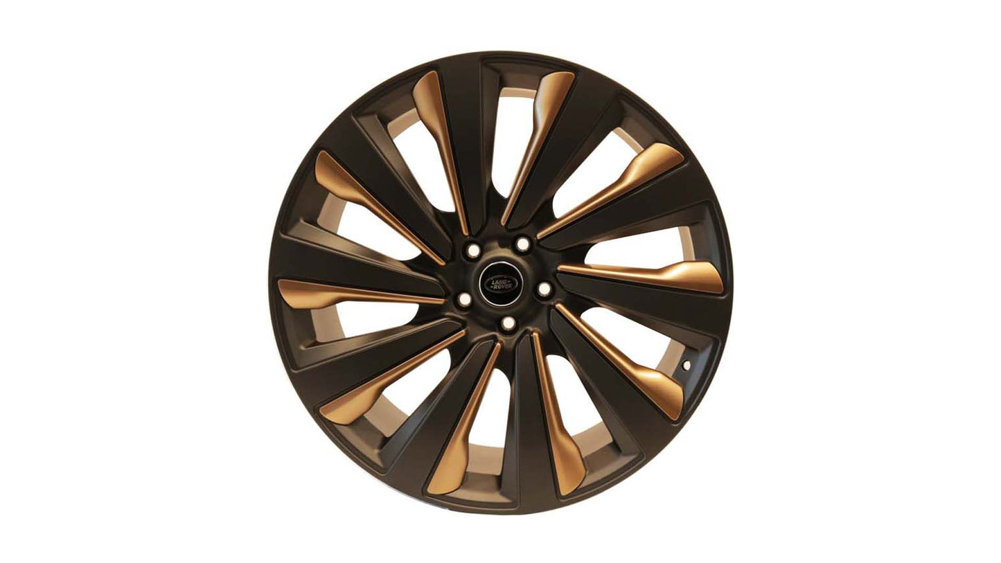 23 INCH RANGE ROVER SV ALLOY WHEEL - LR166714 - BLACK & GOLD