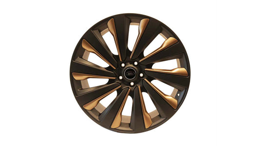 23 INCH RANGE ROVER SV ALLOY WHEEL - LR166714 - BLACK & GOLD