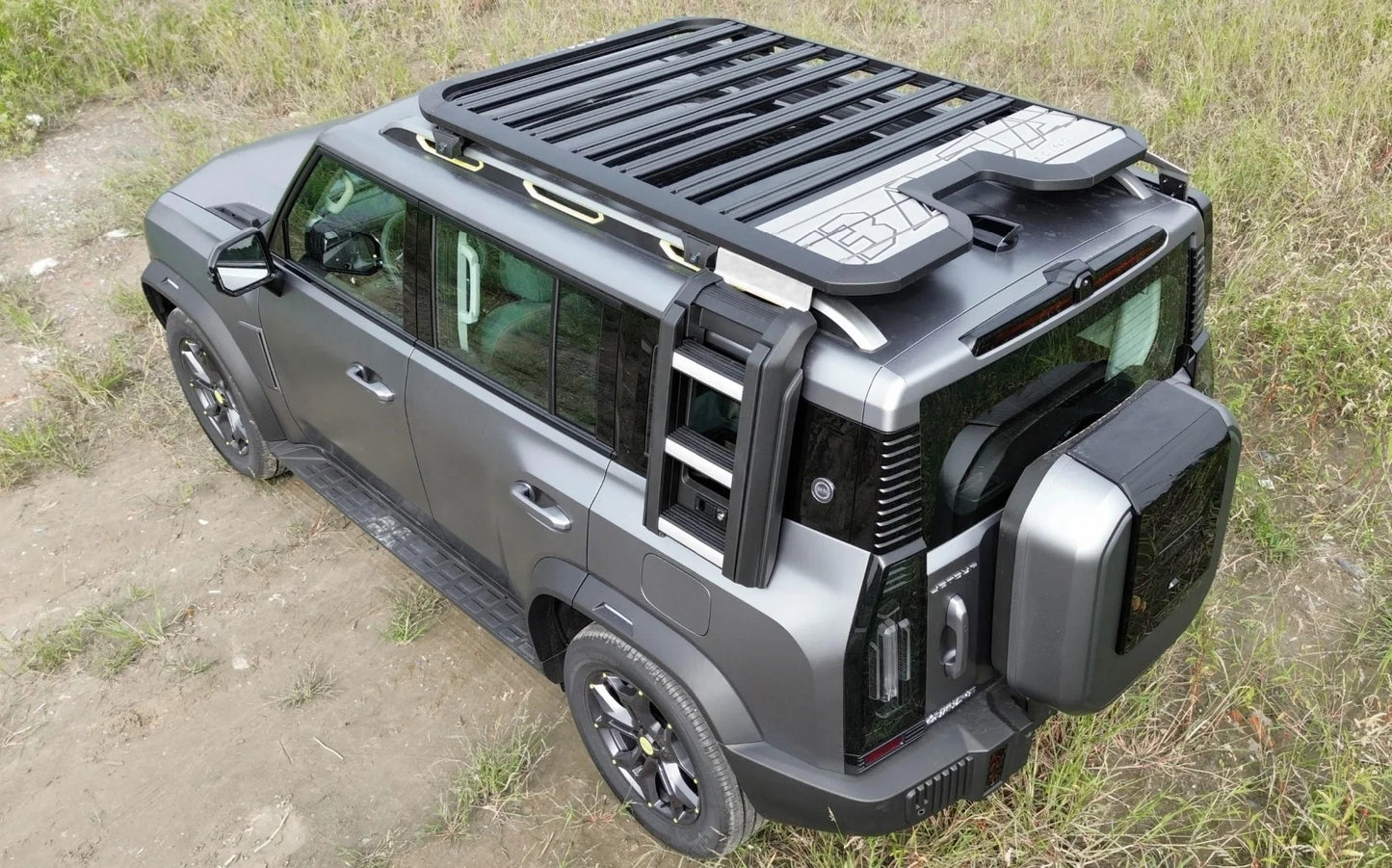 Jetour T2 Rear Ladder - Defender Design (Silver)