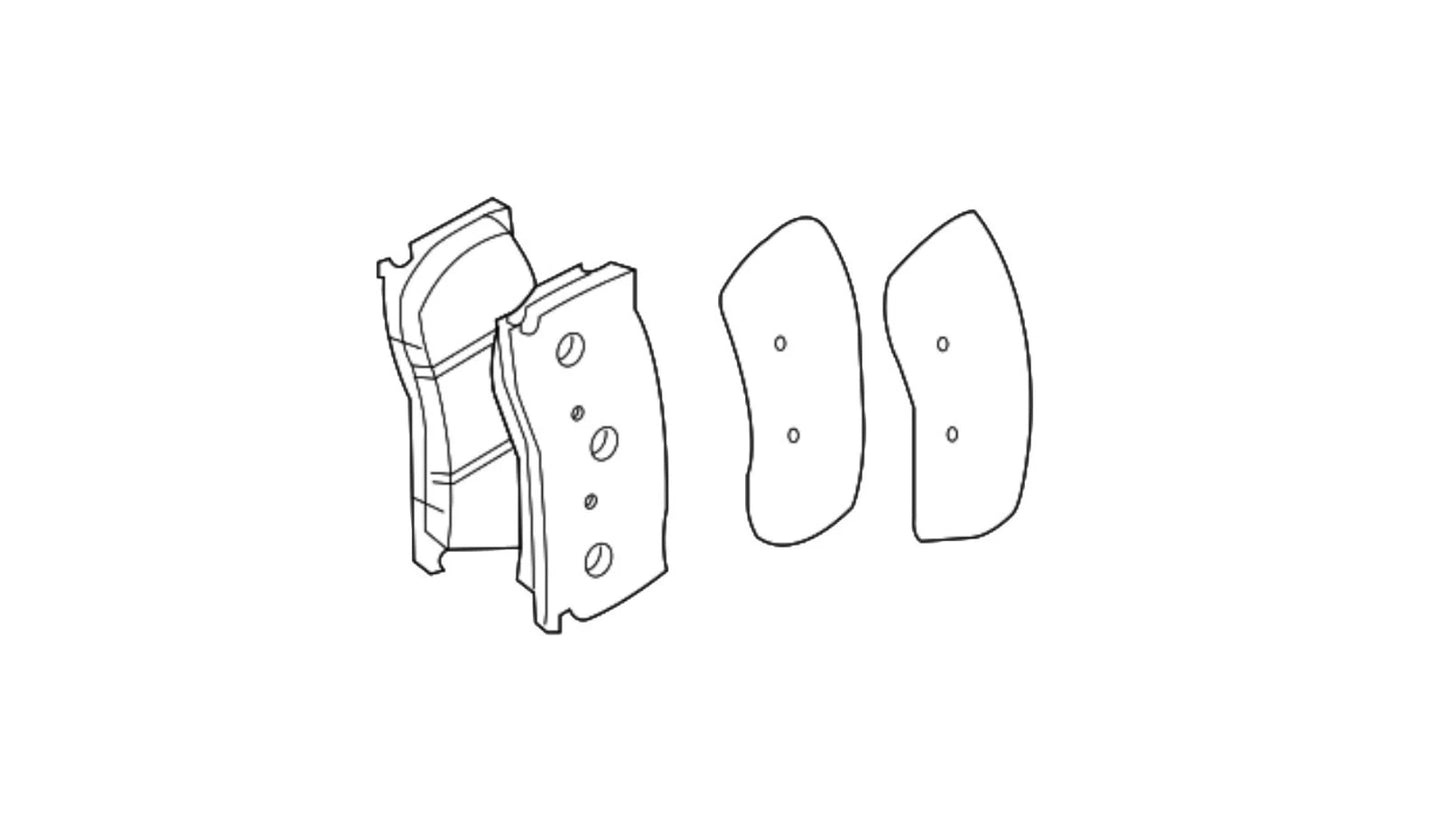 Genuine Rear Brake Pads – JAC2P15994 – Jaguar XK 2006-2014