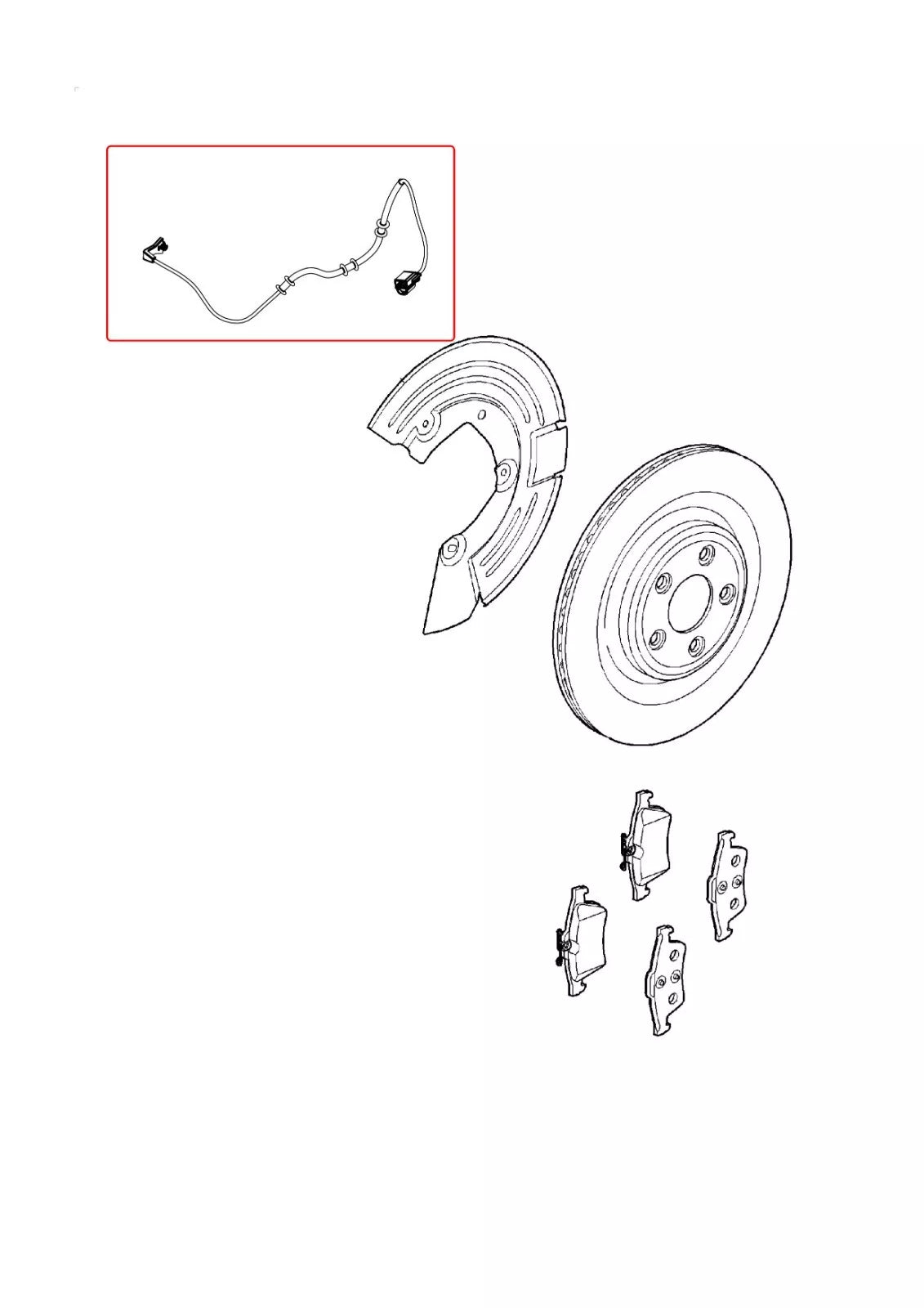 Genuine Front Brake Pads Sensor – LRSEM000024 – LR3 2005-2009