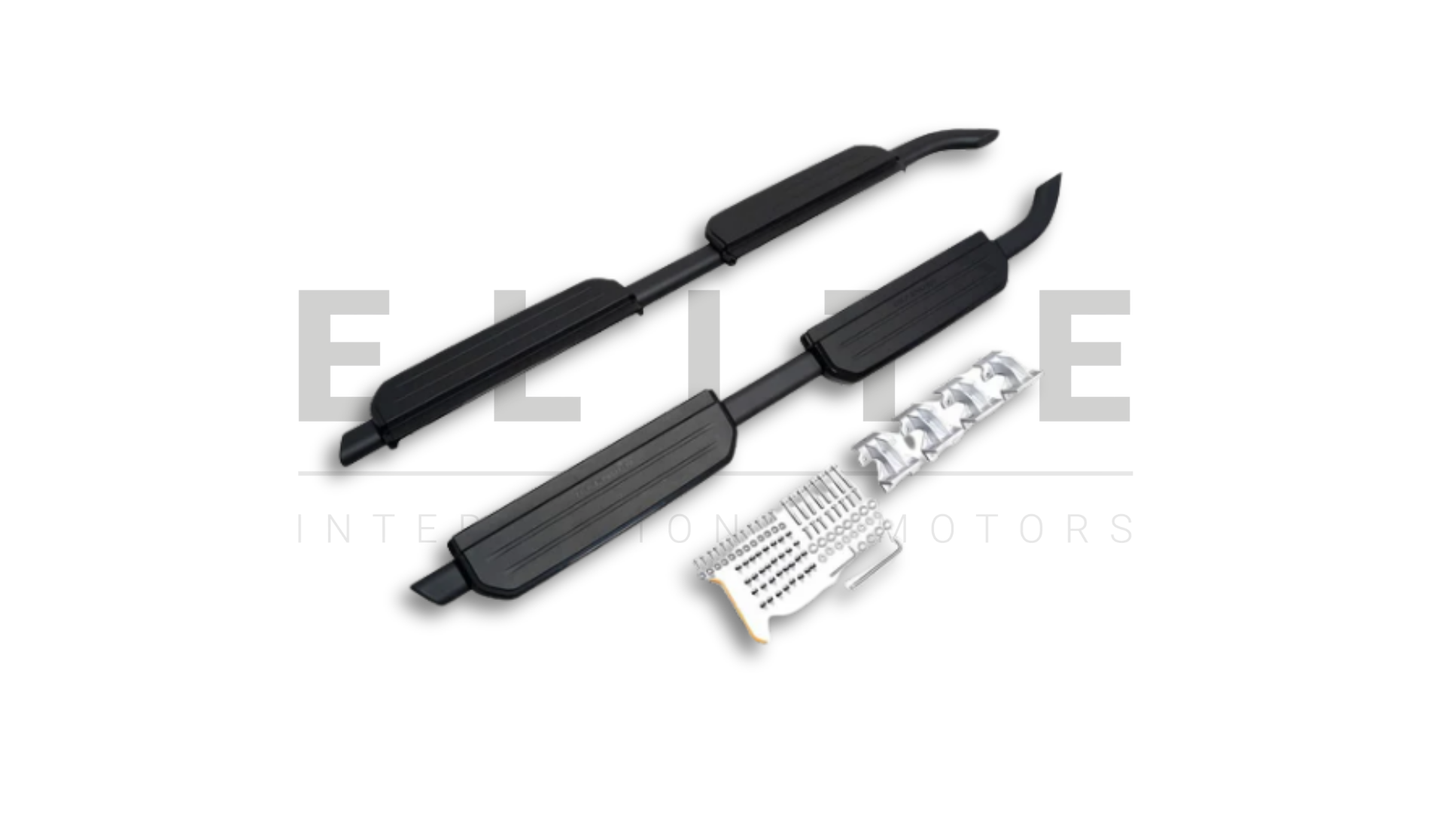 Aftermarket Fixed Sidestep - Black with Logo (110/130)- VPLEP0392