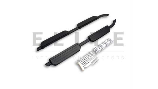 Aftermarket Fixed Sidestep - Black with Logo (110/130)- VPLEP0392