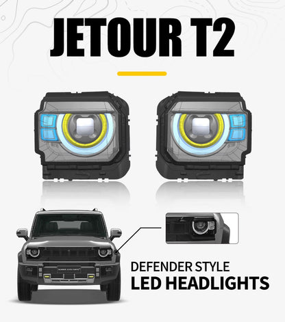 JETOUR HEADLIGHTS DEFENDER DESIGN FOR T2 ( R & L )