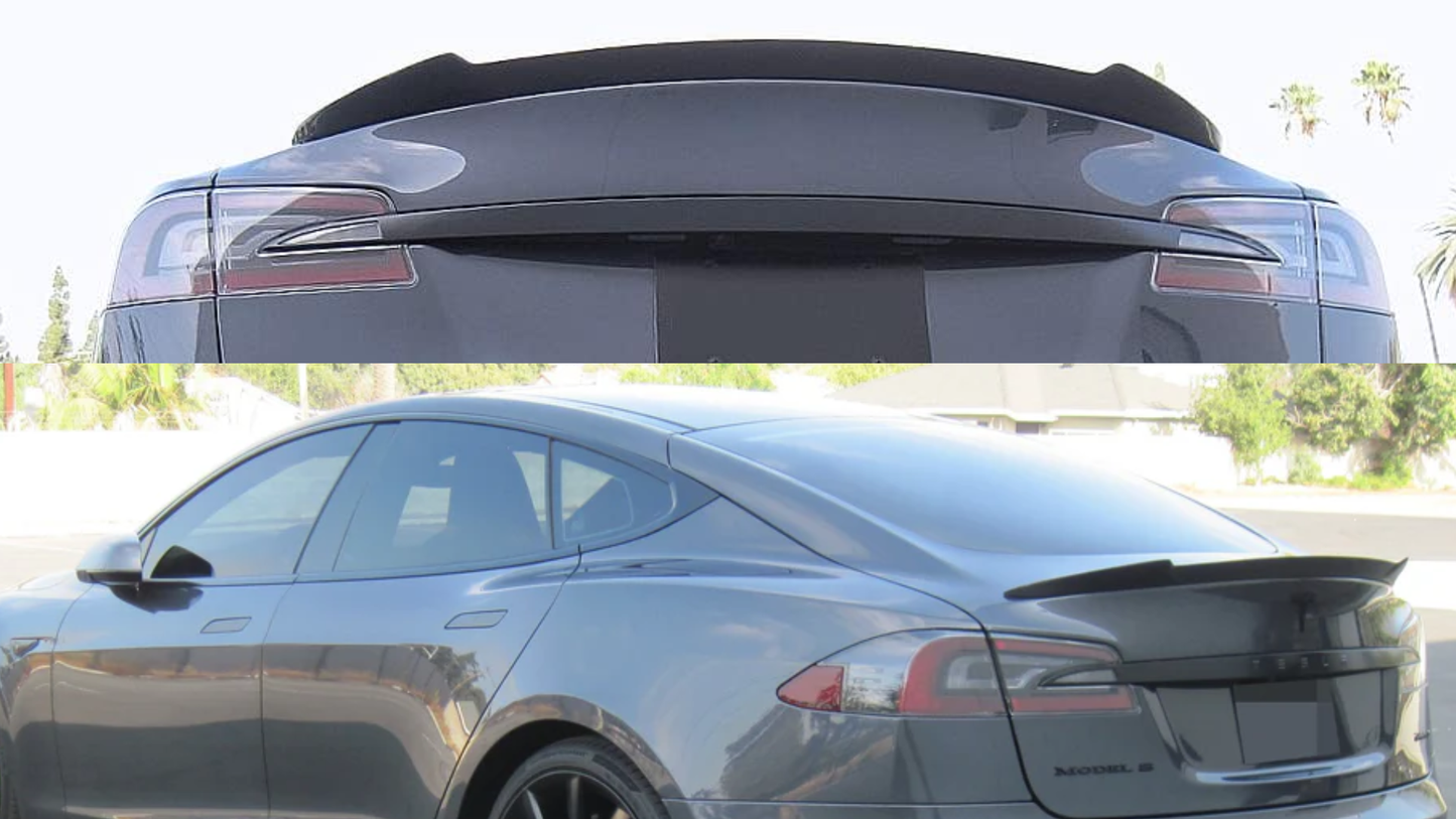 Aftermarket Tesla Model S Rear Spoiler