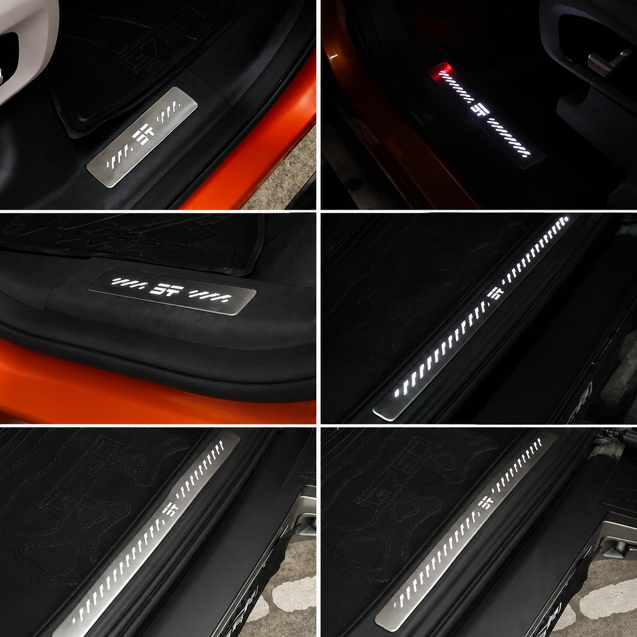 Jetour G700 Illuminated Door Sill Scuff Plates& Tailgate Protector Set