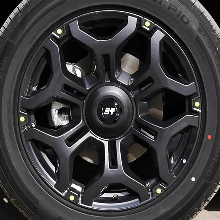 JETOUR 4 Wheel Caps Cover Set, Glossy Black